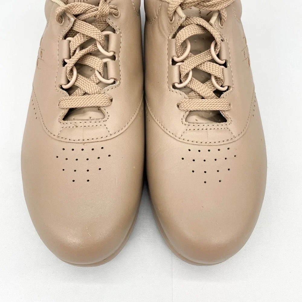 SAS Womens 10M Free Time‎ Sneakers Shoes Beige Leather Walking Comfort Casual